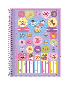 imagem de detalhe produto Caderno Espiral Capa Dura Universitário 10 Matérias Bold One Feminino 160 Folhas 