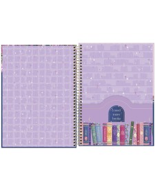 imagem de detalhe produto Caderno Espiral Capa Dura Universitário 10 Matérias Bookland 160 Folhas
