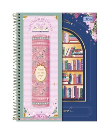 imagem principal do produto Caderno Espiral Capa Dura Universitário 10 Matérias Bookland 160 Folhas