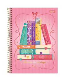 imagem principal do produto Caderno Espiral Capa Dura Universitário 10 Matérias Bookland 160 Folhas