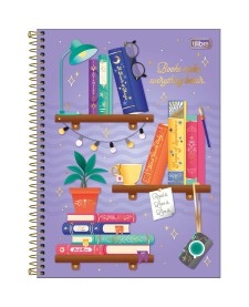 imagem principal do produto Caderno Espiral Capa Dura Universitário 10 Matérias Bookland 160 Folhas