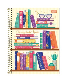 imagem principal do produto Caderno Espiral Capa Dura Universitário 10 Matérias Bookland 160 Folhas