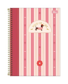 imagem principal do produto Caderno Espiral Capa Dura Universitário 10 Matérias Brownie 160 Folhas