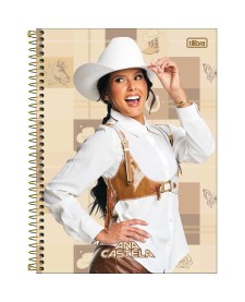 imagem principal do produto Caderno Espiral Capa Dura Universitário 10 Matérias Connect Ana Castela 160 Folhas