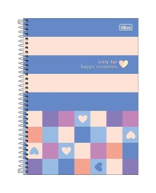 imagem principal do produto Caderno Espiral Capa Dura Universitário 10 Matérias Connect Melrose 160 Folhas