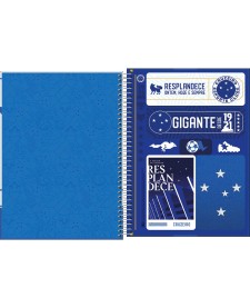 imagem de detalhe produto Caderno Espiral Capa Dura Universitário 10 Matérias Cruzeiro 160 Folhas