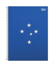 imagem principal do produto Caderno Espiral Capa Dura Universitário 10 Matérias Cruzeiro 160 Folhas
