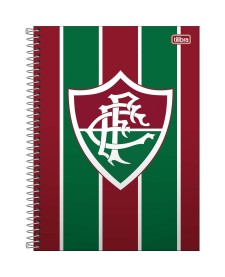 imagem principal do produto Caderno Espiral Capa Dura Universitário 10 Matérias Fluminense 160 Folhas