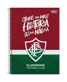 imagem principal do produto Caderno Espiral Capa Dura Universitário 10 Matérias Fluminense 160 Folhas