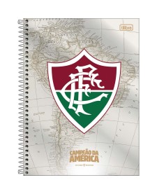 imagem principal do produto Caderno Espiral Capa Dura Universitário 10 Matérias Fluminense 160 Folhas