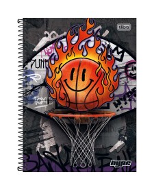 imagem principal do produto Caderno Espiral Capa Dura Universitário 10 Matérias Hype 160 Folhas