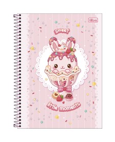 imagem principal do produto Caderno Espiral Capa Dura Universitário 10 Matérias Ice Cute 160 Folhas