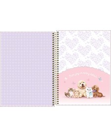 imagem de detalhe produto Caderno Espiral Capa Dura Universitário 10 Matérias Jolie 160 Folhas