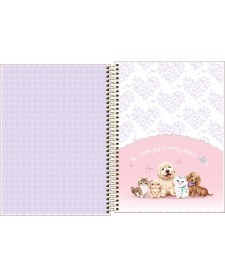 imagem de detalhe produto Caderno Espiral Capa Dura Universitário 10 Matérias Jolie 160 Folhas