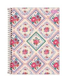 imagem principal do produto Caderno Espiral Capa Dura Universitário 10 Matérias Le Vanille 160 Folhas