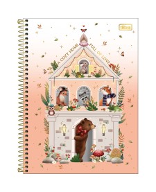 imagem principal do produto Caderno Espiral Capa Dura Universitário 10 Matérias Loveland 160 Folhas