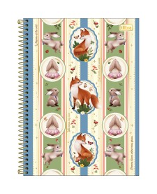 imagem principal do produto Caderno Espiral Capa Dura Universitário 10 Matérias Loveland 160 Folhas