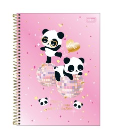 imagem principal do produto Caderno Espiral Capa Dura Universitário 10 Matérias Lovely Friend 160 Folhas