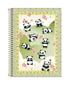 imagem principal do produto Caderno Espiral Capa Dura Universitário 10 Matérias Lovely Friend 160 Folhas