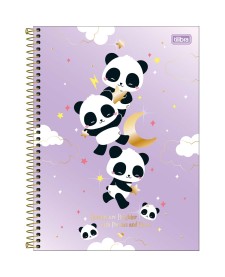 imagem principal do produto Caderno Espiral Capa Dura Universitário 10 Matérias Lovely Friend 160 Folhas