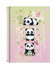 imagem principal do produto Caderno Espiral Capa Dura Universitário 10 Matérias Lovely Friend 160 Folhas