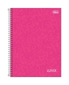 imagem principal do produto Caderno Espiral Capa Dura Universitário 10 Matérias Lunix 160 Folhas