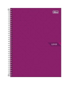 imagem principal do produto Caderno Espiral Capa Dura Universitário 10 Matérias Lunix 160 Folhas