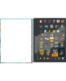 imagem de detalhe produto Caderno Espiral Capa Dura Universitário 10 Matérias Meltz 160 Folhas