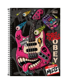imagem principal do produto Caderno Espiral Capa Dura Universitário 10 Matérias Meltz 160 Folhas