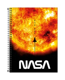 imagem principal do produto Caderno Espiral Capa Dura Universitário 10 Matérias Nasa 160 Folhas