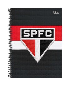 imagem principal do produto Caderno Espiral Capa Dura Universitário 10 Matérias São Paulo 160 Folhas