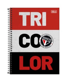 imagem principal do produto Caderno Espiral Capa Dura Universitário 10 Matérias São Paulo 160 Folhas