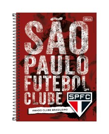 imagem principal do produto Caderno Espiral Capa Dura Universitário 10 Matérias São Paulo 160 Folhas