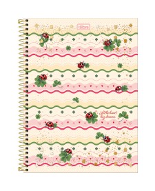 imagem principal do produto Caderno Espiral Capa Dura Universitário 10 Matérias Scarlet 160 Folhas