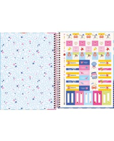 imagem de detalhe produto Caderno Espiral Capa Dura Universitário 10 Matérias Seamalfi 160 Folhas