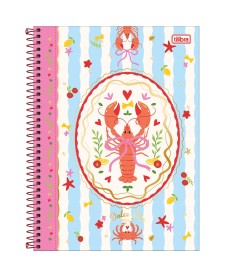 imagem principal do produto Caderno Espiral Capa Dura Universitário 10 Matérias Seamalfi 160 Folhas