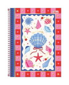 imagem principal do produto Caderno Espiral Capa Dura Universitário 10 Matérias Seamalfi 160 Folhas
