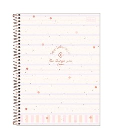 imagem principal do produto Caderno Espiral Capa Dura Universitário 10 Matérias Soho 160 Folhas