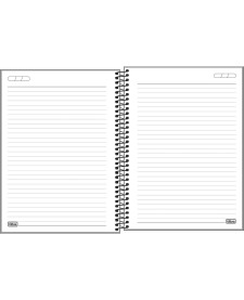 imagem de detalhe produto Caderno Espiral Capa Dura Universitário 12 Matérias Like+ Masculino 240 Folhas