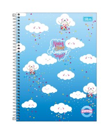 imagem principal do produto Caderno Espiral Capa Dura Universitário 12 Matérias Pepper Feminino 192 Folhas
