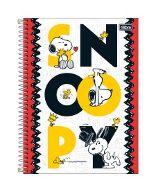 imagem principal do produto Caderno Espiral Capa Dura Universitário 12 Matérias Snoopy 192 Folhas