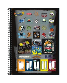 imagem de detalhe produto Caderno Espiral Capa Dura Universitário 12 Matérias Strong 192 Folhas