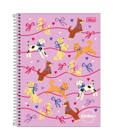 imagem principal do produto Caderno Espiral Capa Dura Universitário 12 Matérias Zoom+ Feminino 240 Folhas