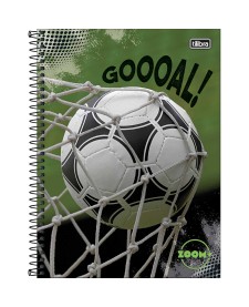 imagem principal do produto Caderno Espiral Capa Dura Universitário 12 Matérias Zoom+ Masculino 240 Folhas