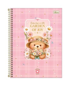 imagem principal do produto Caderno Espiral Capa Dura Universitário 15 Matérias Love Bears 240 Folhas