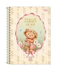 imagem principal do produto Caderno Espiral Capa Dura Universitário 15 Matérias Love Bears 240 Folhas