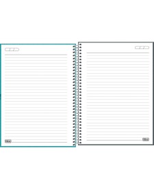 imagem de detalhe produto Caderno Espiral Capa Dura Universitário 15 Matérias Lunix 240 Folhas