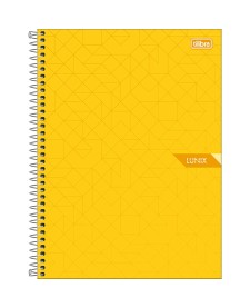 imagem principal do produto Caderno Espiral Capa Dura Universitário 15 Matérias Lunix 240 Folhas