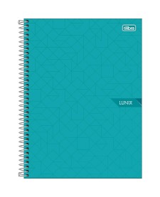 imagem principal do produto Caderno Espiral Capa Dura Universitário 15 Matérias Lunix 240 Folhas