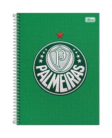 imagem principal do produto Caderno Espiral Capa Dura Universitário 15 Matérias Palmeiras 240 Folhas